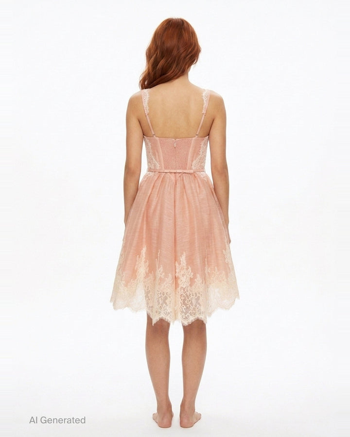 Valiant Lace Trim Mini Dress | Zimmermann | Club21 - back
