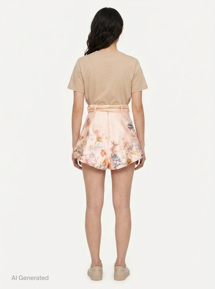 Valiant Tuck Shorts | Zimmermann | Club21 - back