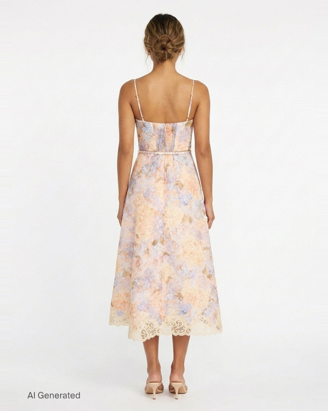 Valiant Tucked Midi Dress | Zimmermann | Club21 - back
