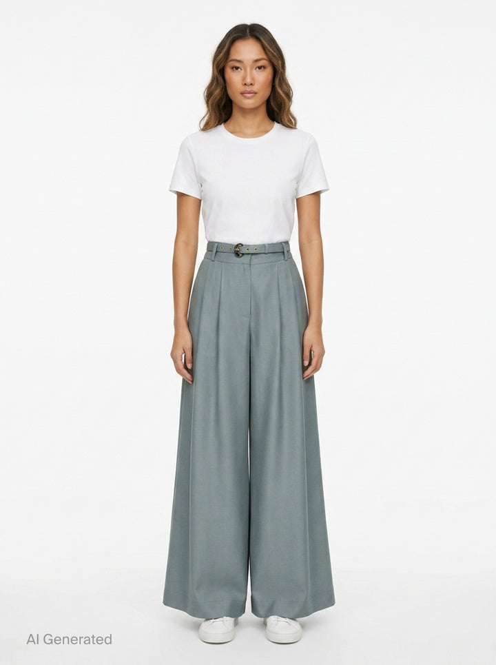 Wide Leg Pants | Zimmermann | Club21 - front