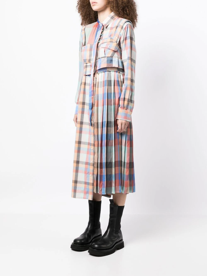 격자 무늬 드레스