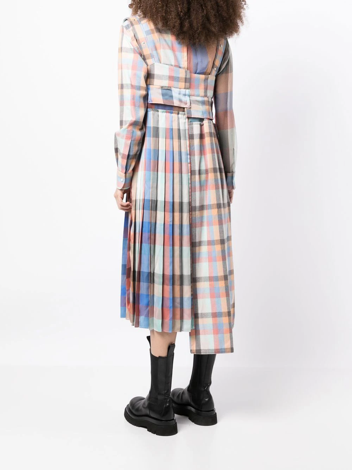 격자 무늬 드레스