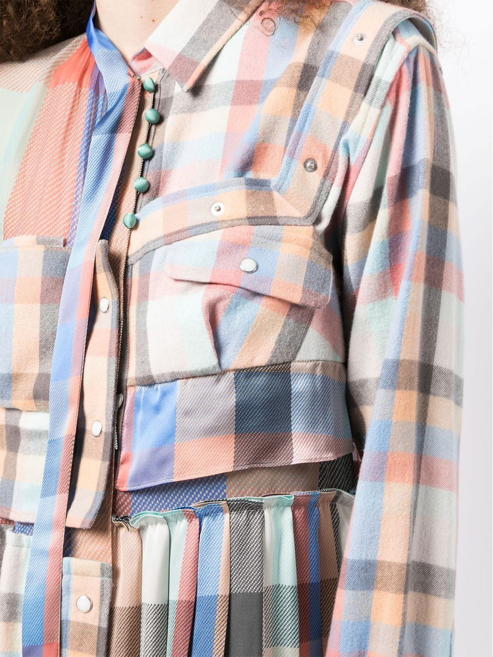 격자 무늬 드레스