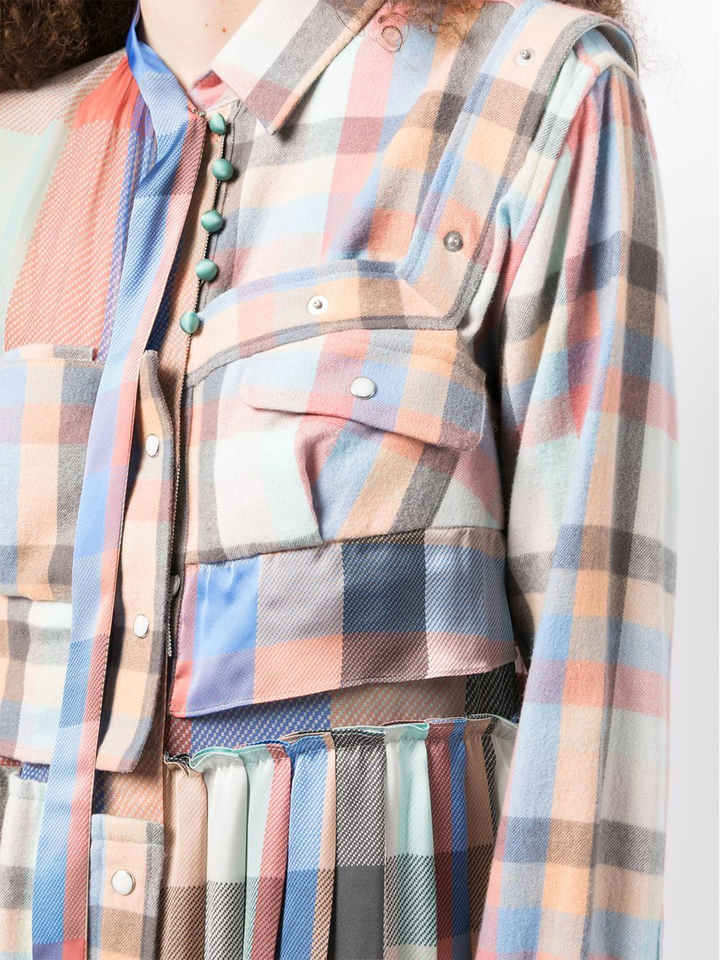 격자 무늬 드레스