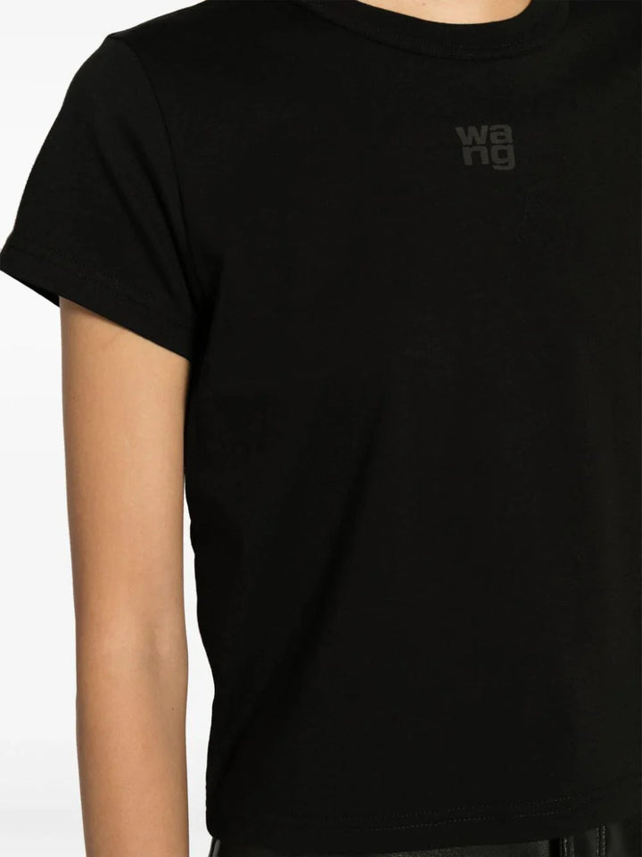 Logo Shrunken Tee In Cotton Jersey