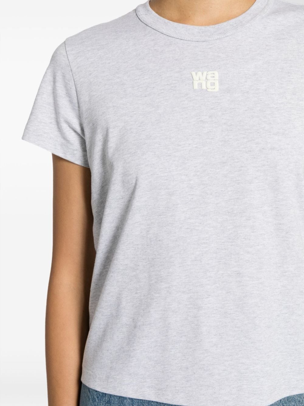 Logo Shrunken Tee In Cotton Jersey