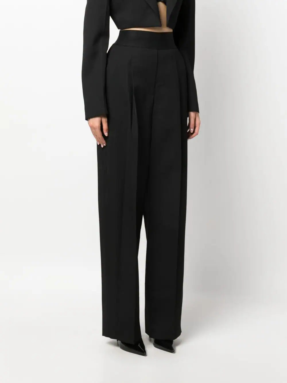 High Waisted Trouser With Logo Waistband