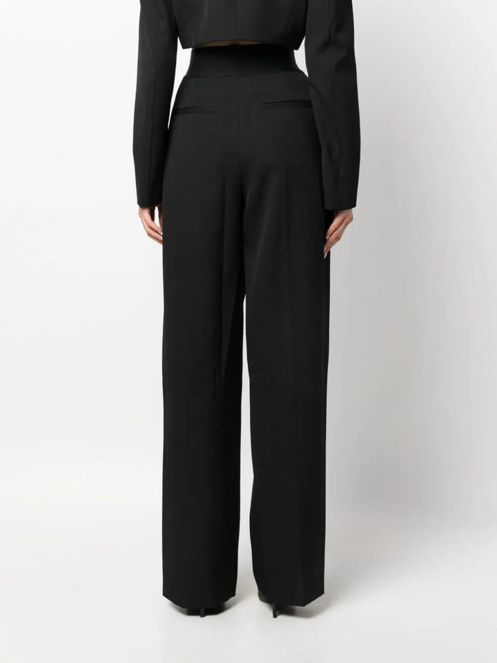 High Waisted Trouser With Logo Waistband