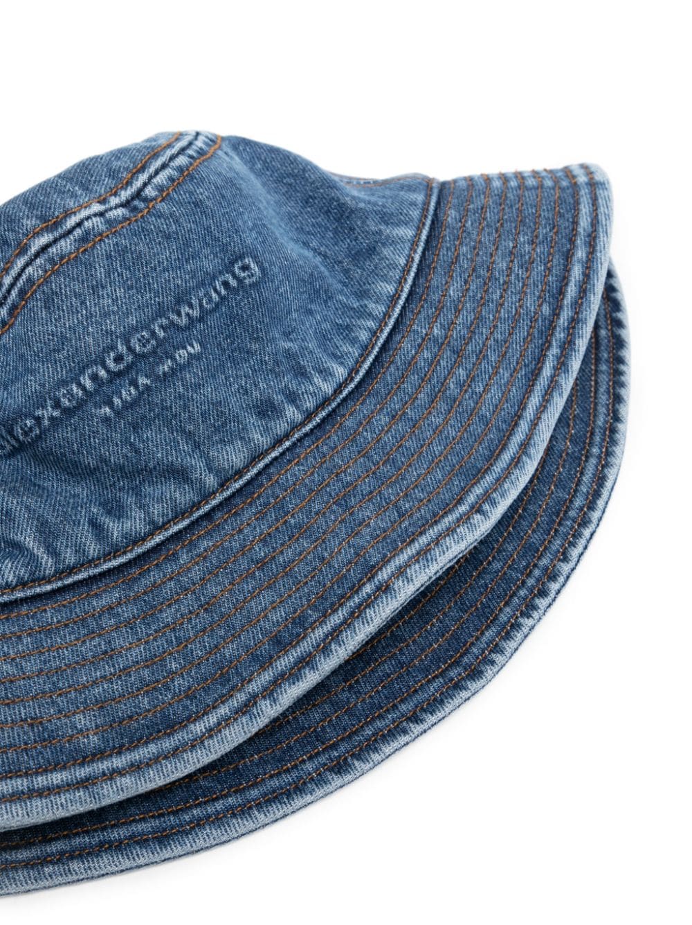 Embossed Bucket Hat In Denim