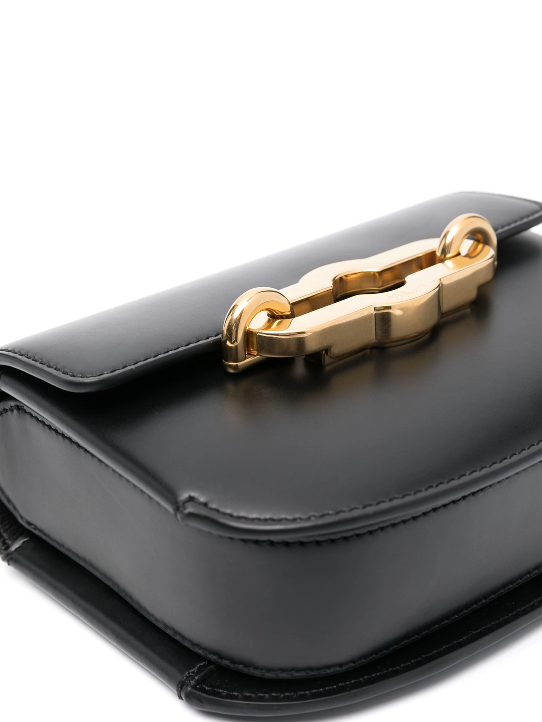 Small Pimlico Satchel Black & Brass Super Lux Calf