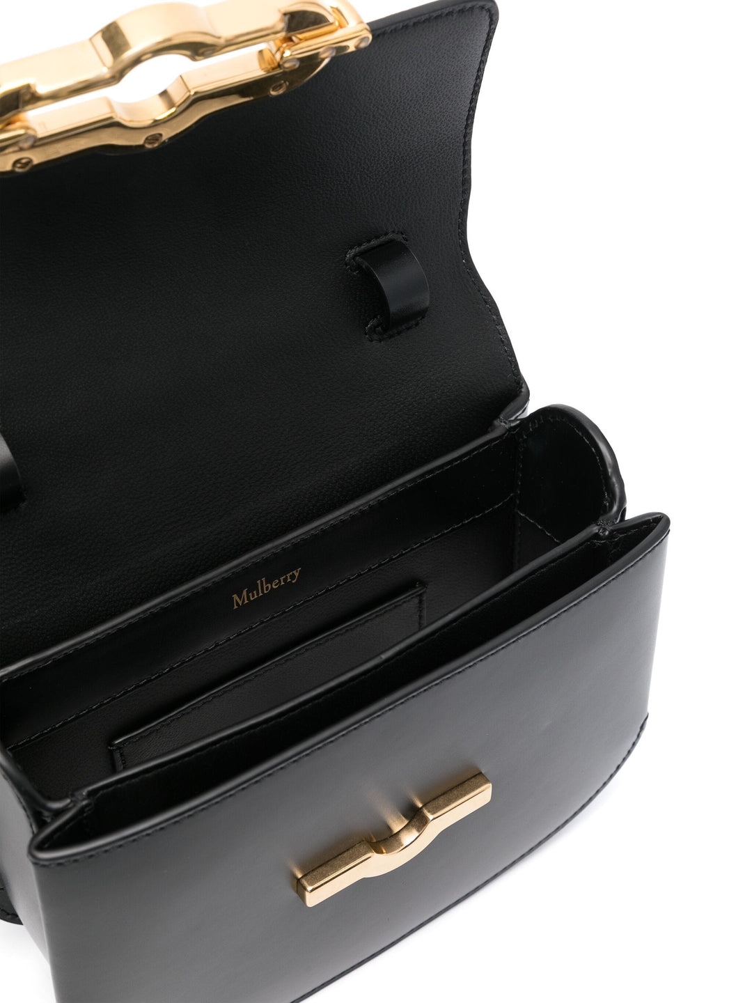 Small Pimlico Satchel Black & Brass Super Lux Calf