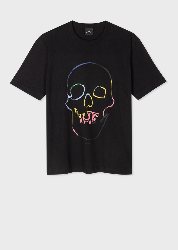 Mens T-Shirt Linear Skull