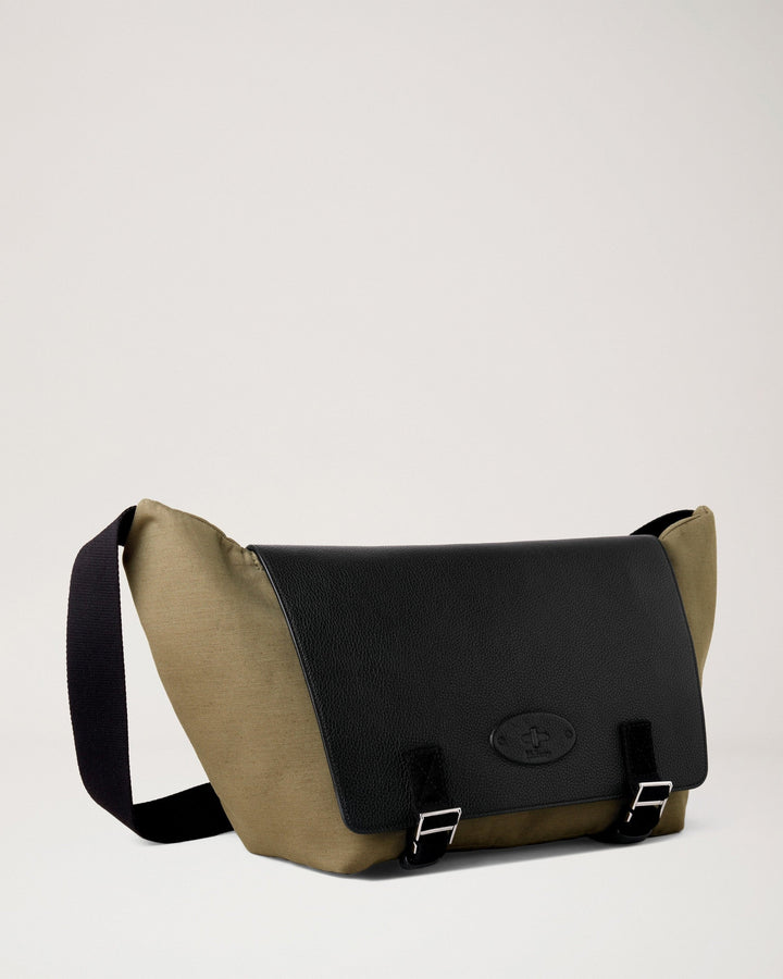 스카이 메신저 올리브 &amp; 블랙 캔버스 &amp; 스몰 클래식 그레인