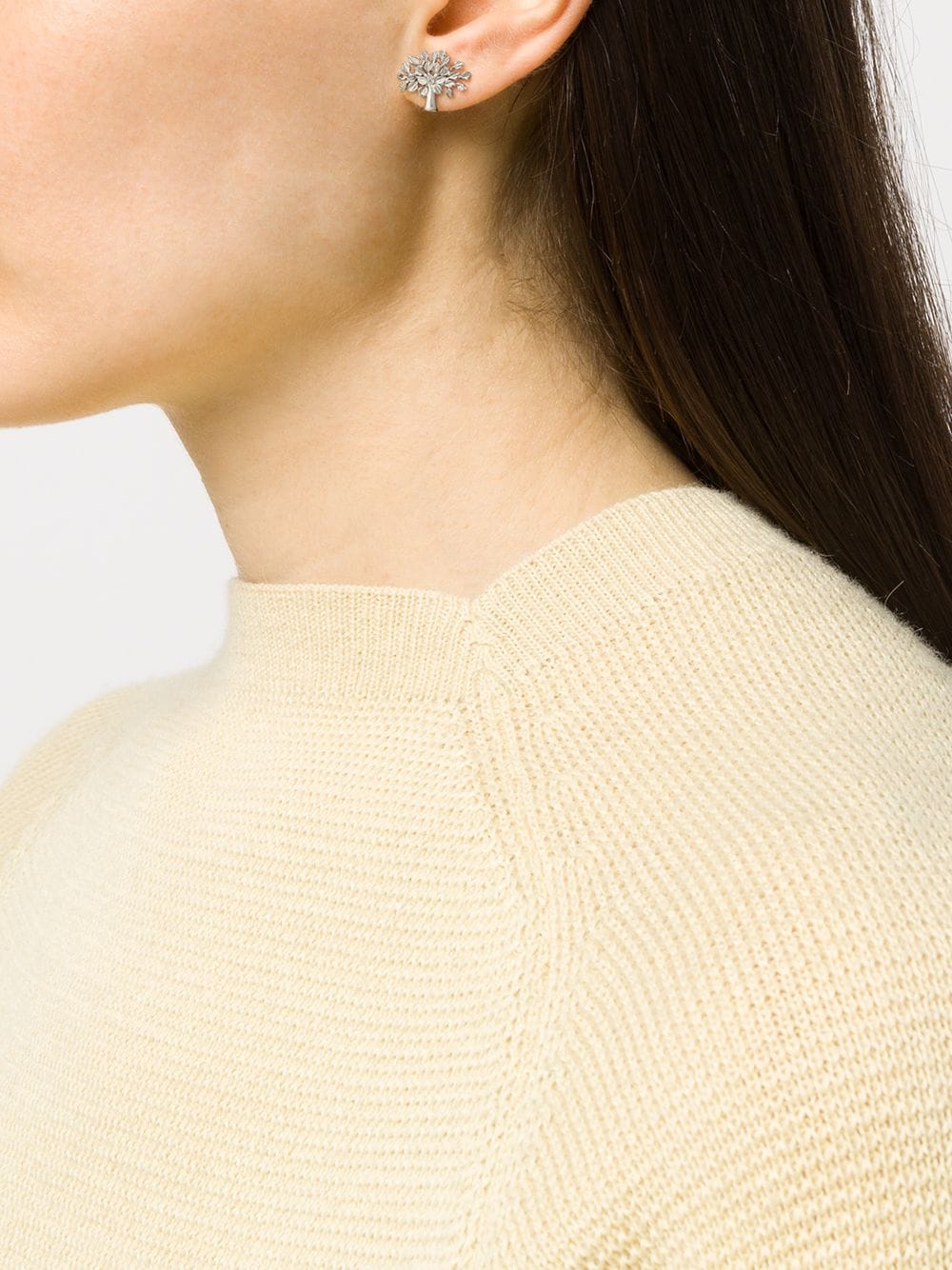 Mulberry Tree Earrings Silver Sterling Silver