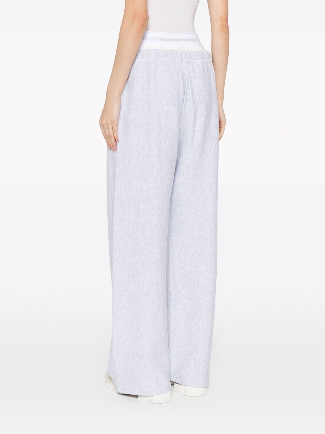 Wide Leg Sweatpants With Pre-Styled Logo Brief Waistband