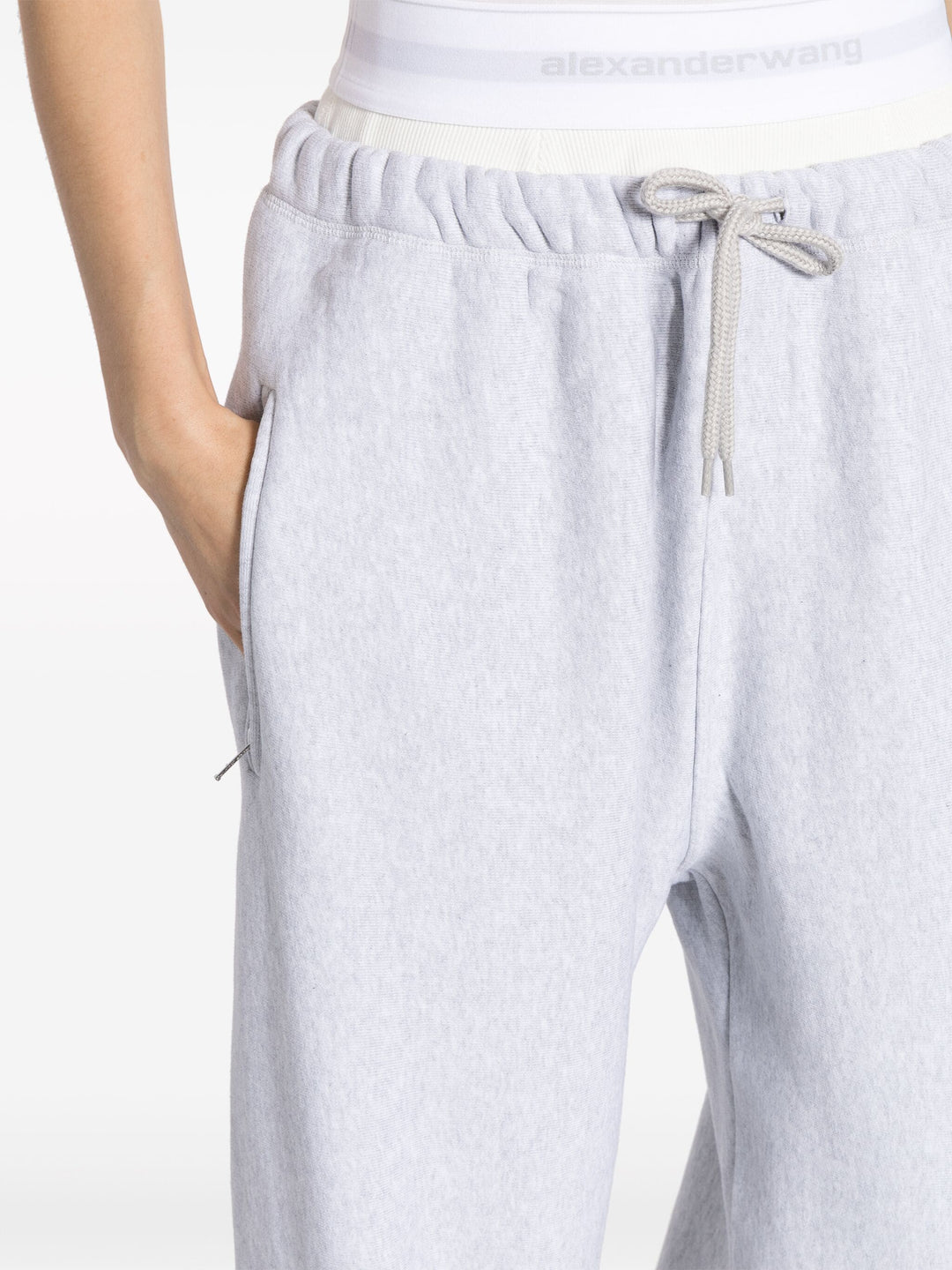 Wide Leg Sweatpants With Pre-Styled Logo Brief Waistband