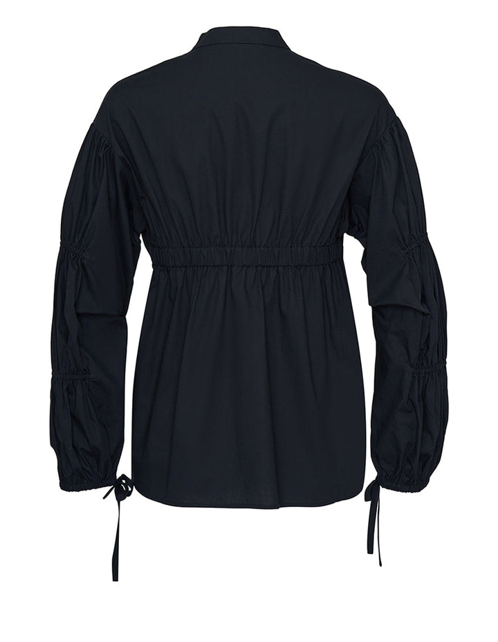 실키 코튼 포플린 탑