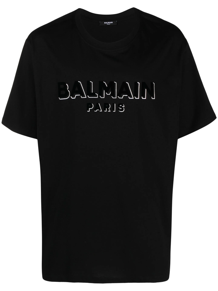 Balmain Flock & Foil T-Shirt