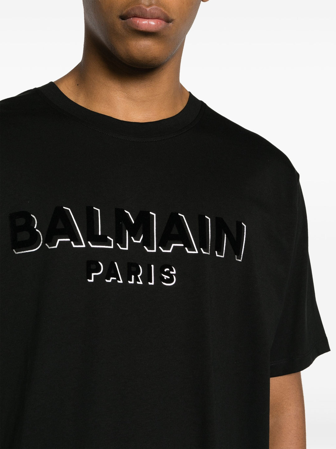 Balmain Flock & Foil T-Shirt