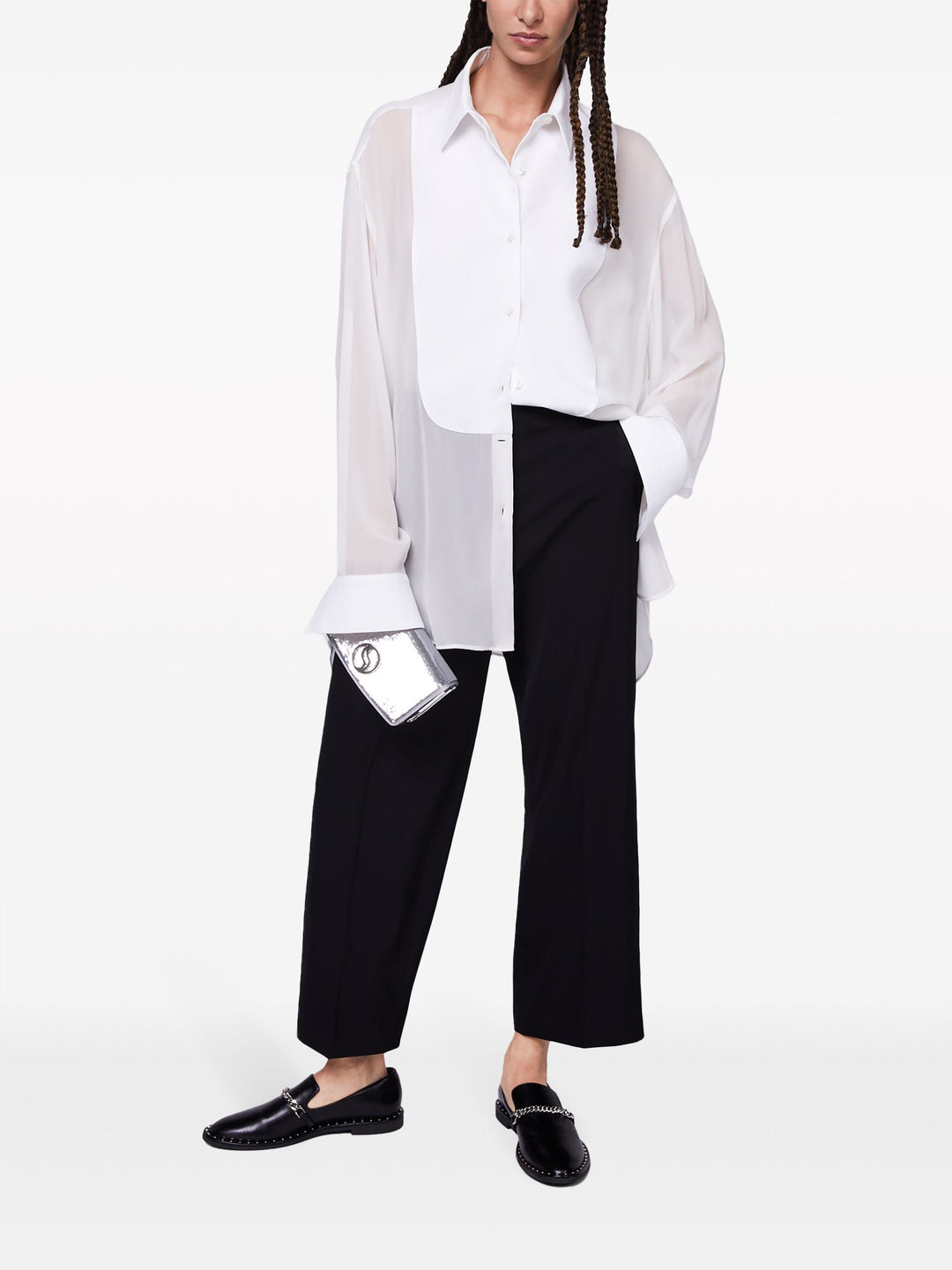 스트레이트 테일러드 팬츠