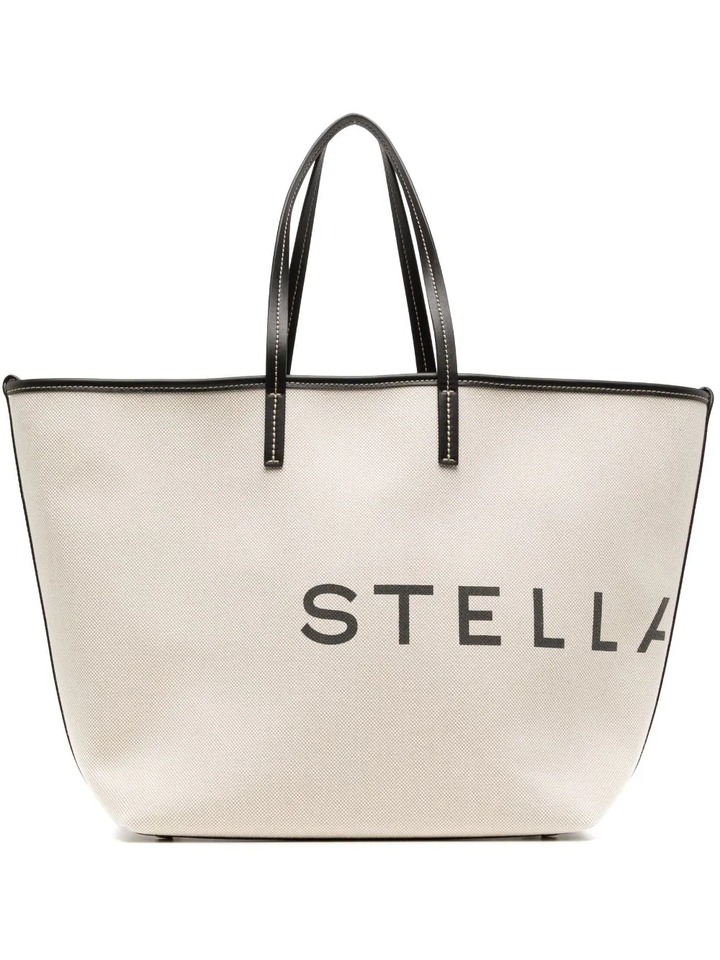 Stella Logo Cotton Canvas Shoulder Bag