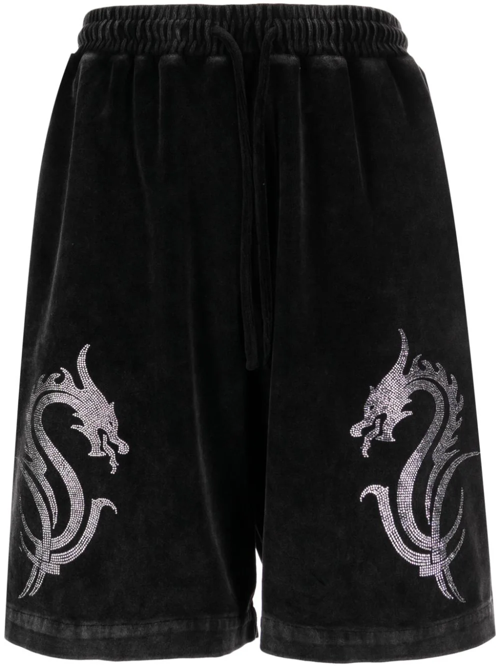 Dragon Crystal Hotfix Boxer Short In Velour Men