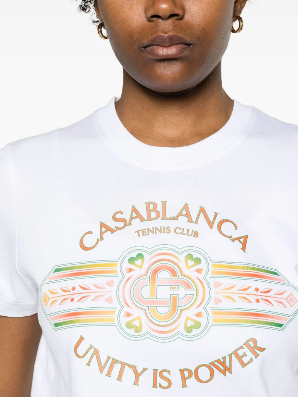 유니티 이즈 파워 프린트 핏 티셔츠