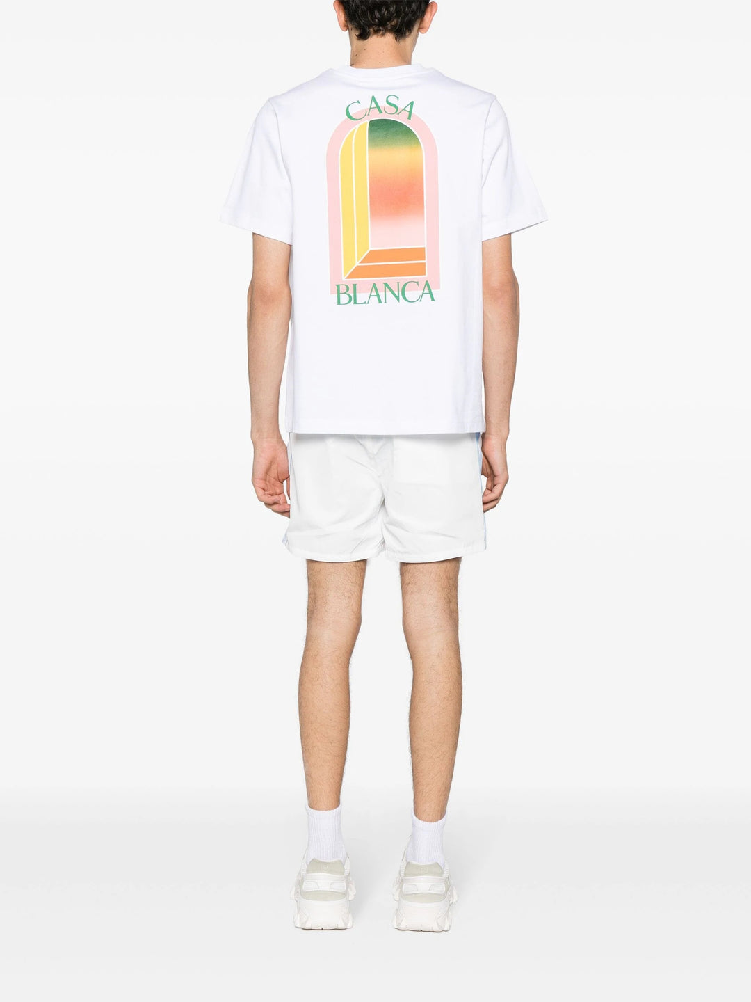 Gradient Arch Logo Printed T-Shirt