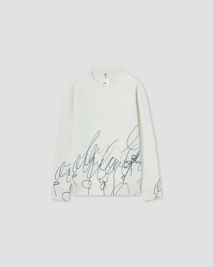 Scribble Crewneck Filato Top