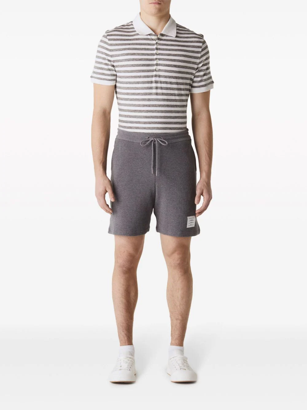 Mid Thigh Shorts With RWB Framing Men