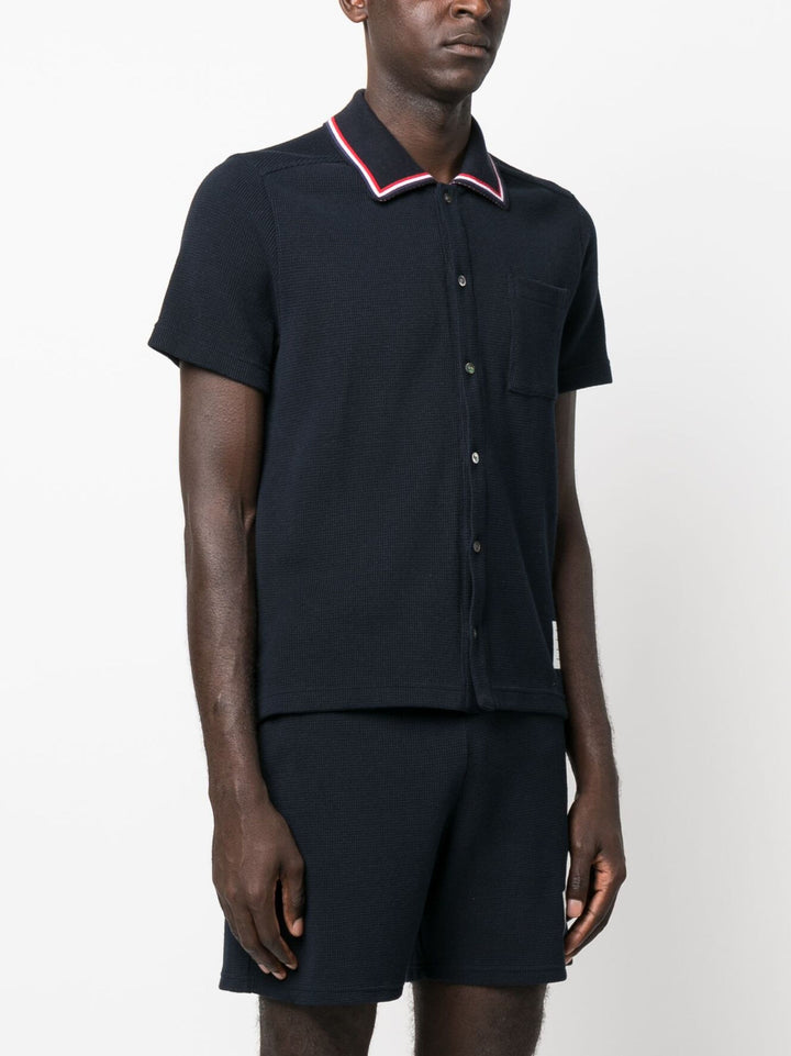 반소매 버튼 다운 셔츠