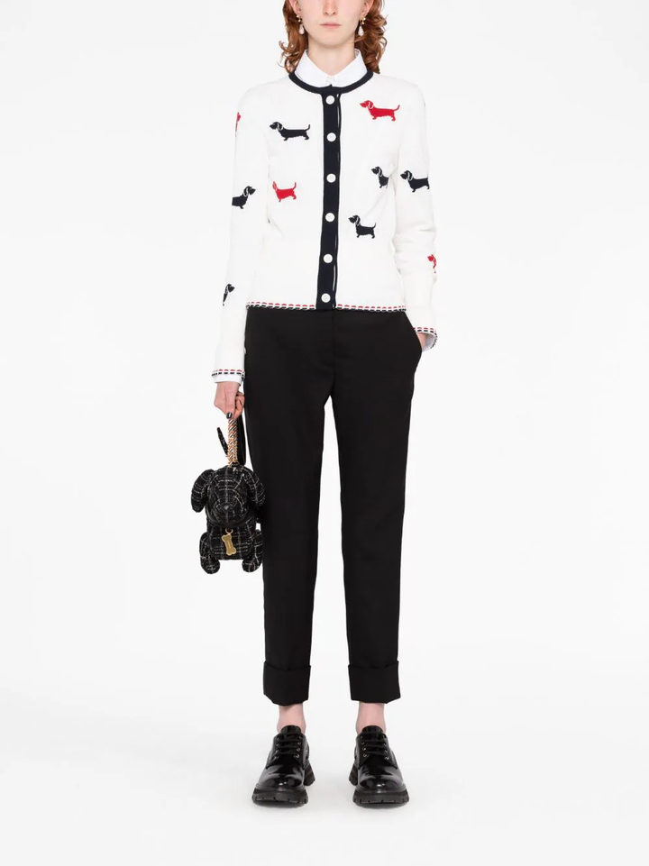 코튼 포인텔 크루넥 헥터 카디건