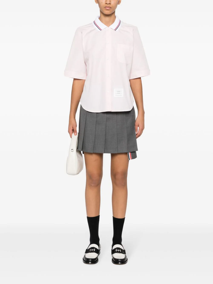 Box Pleat Point Collar Shirt