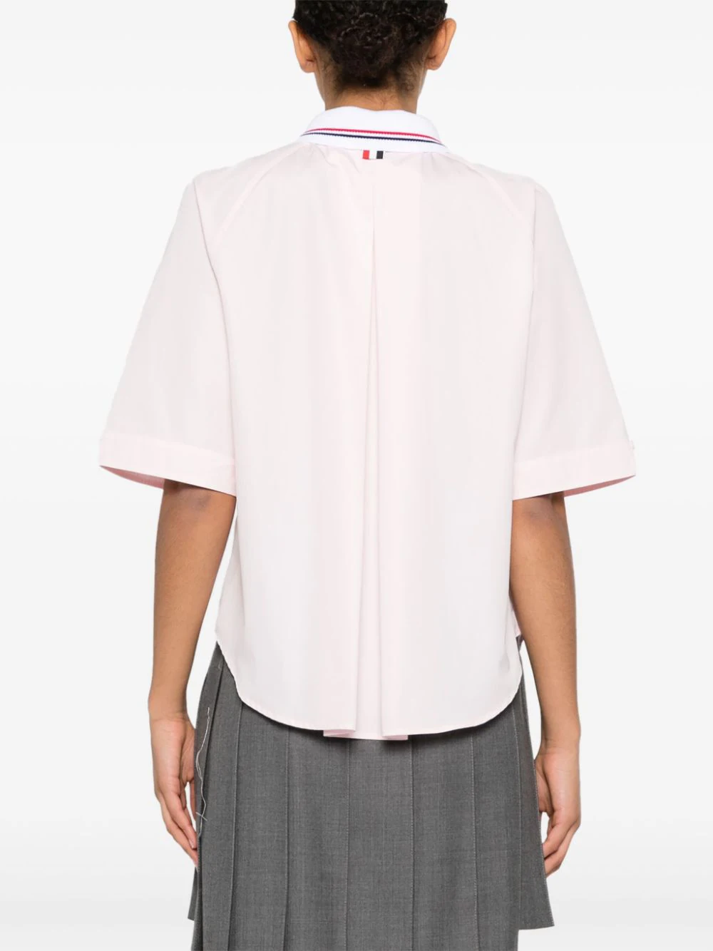 Box Pleat Point Collar Shirt