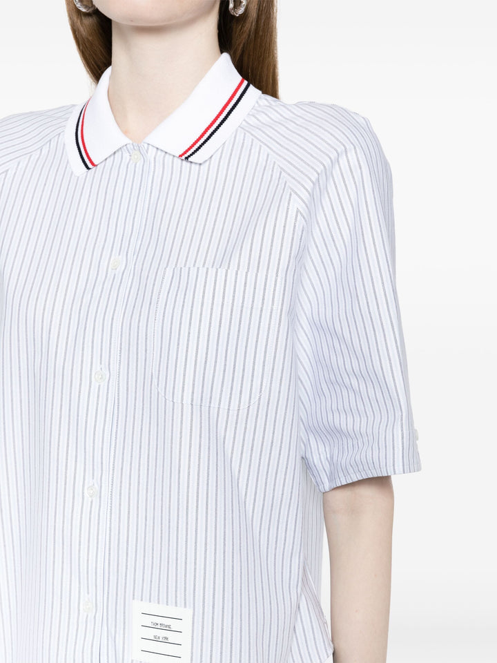 Box Pleat Point Collar Shirt