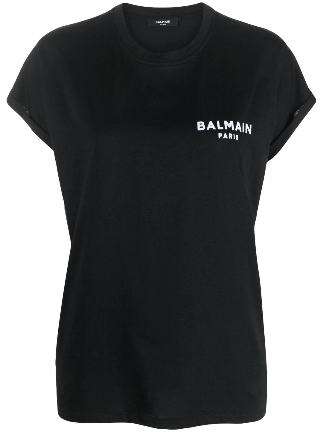 Balmain 플록 디테일 티셔츠