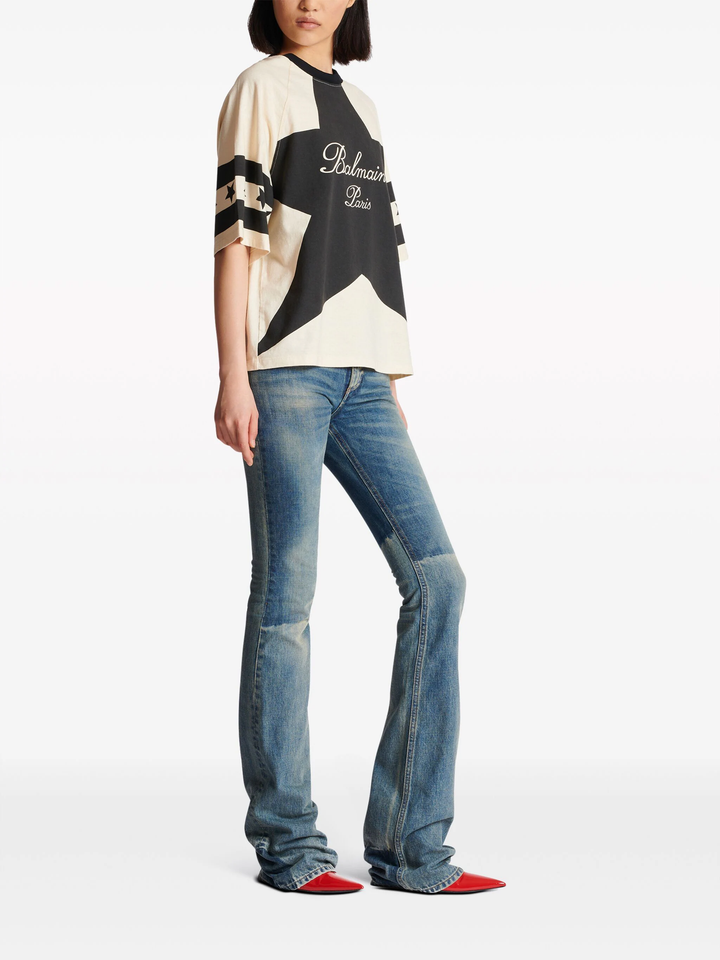 Balmain Signature Stars Bulky Tee