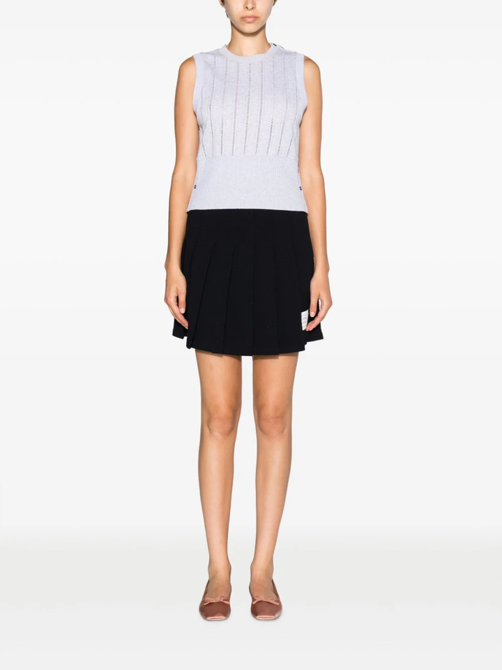 버튼 디테일 포인텔 니트 베스트