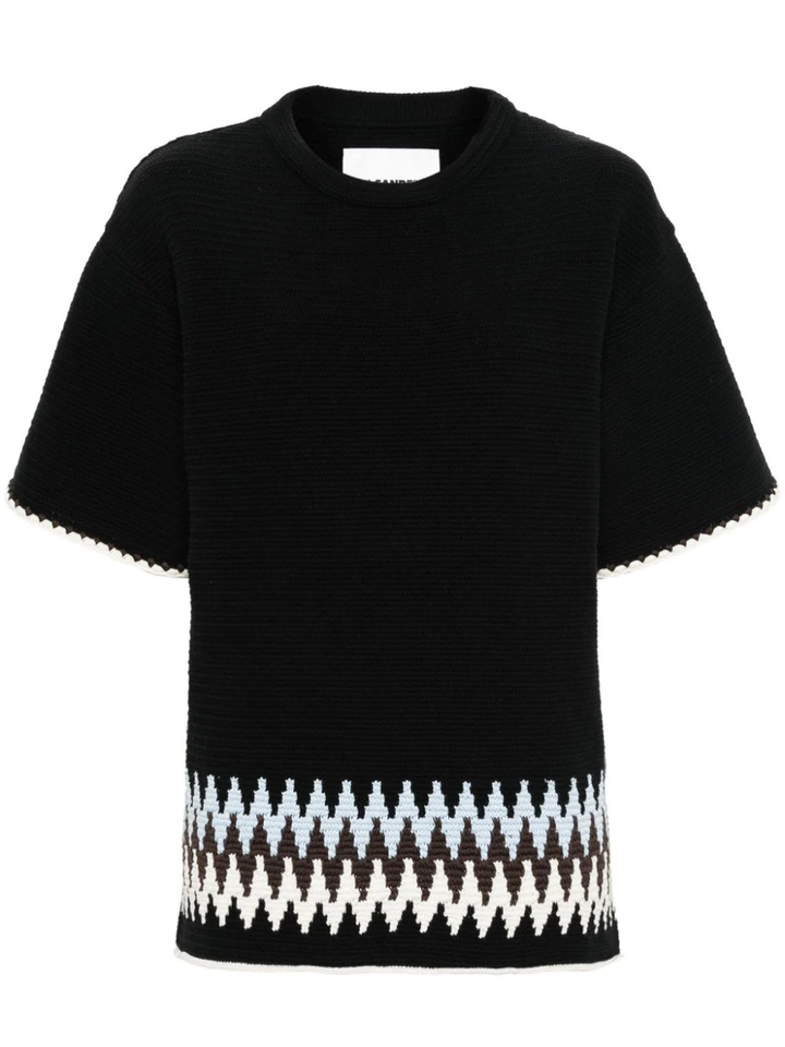 텍스처드 스티치 리사이클 코튼 탑