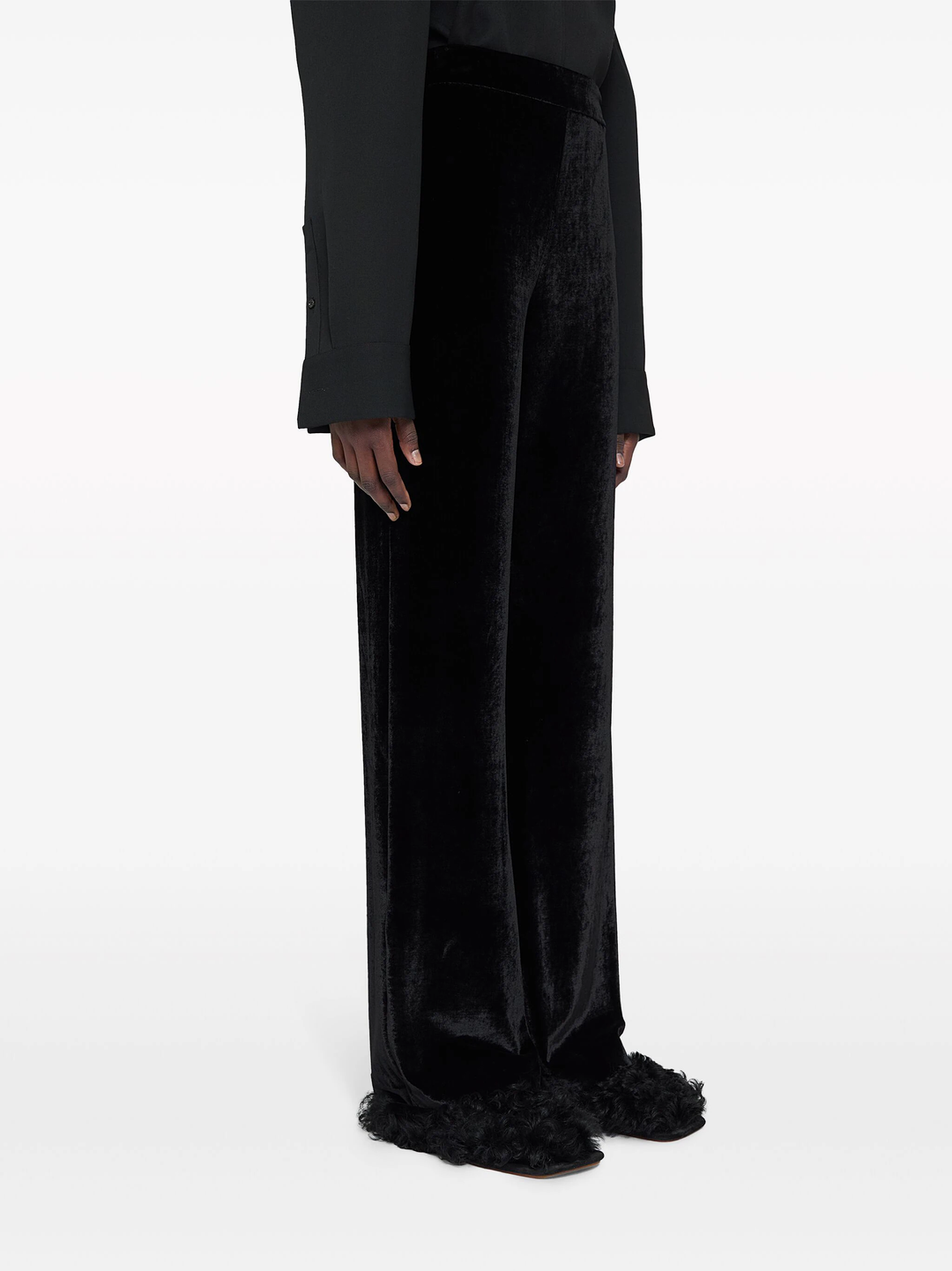 Washed Velvet Jersey Pants