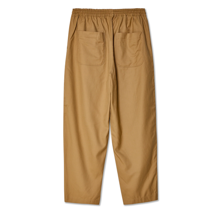 Wool Gabardine Garment Washed Pants