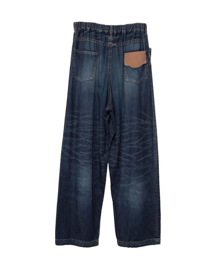 Light Denim Wide Pants