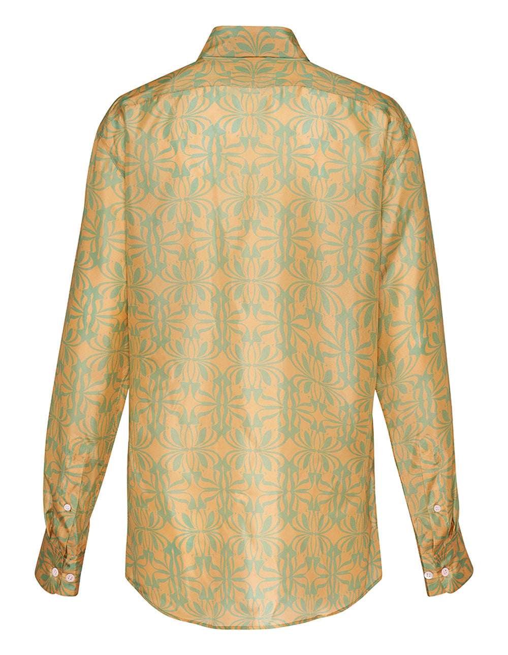 Lightweight Silk Satin Printed Shirt