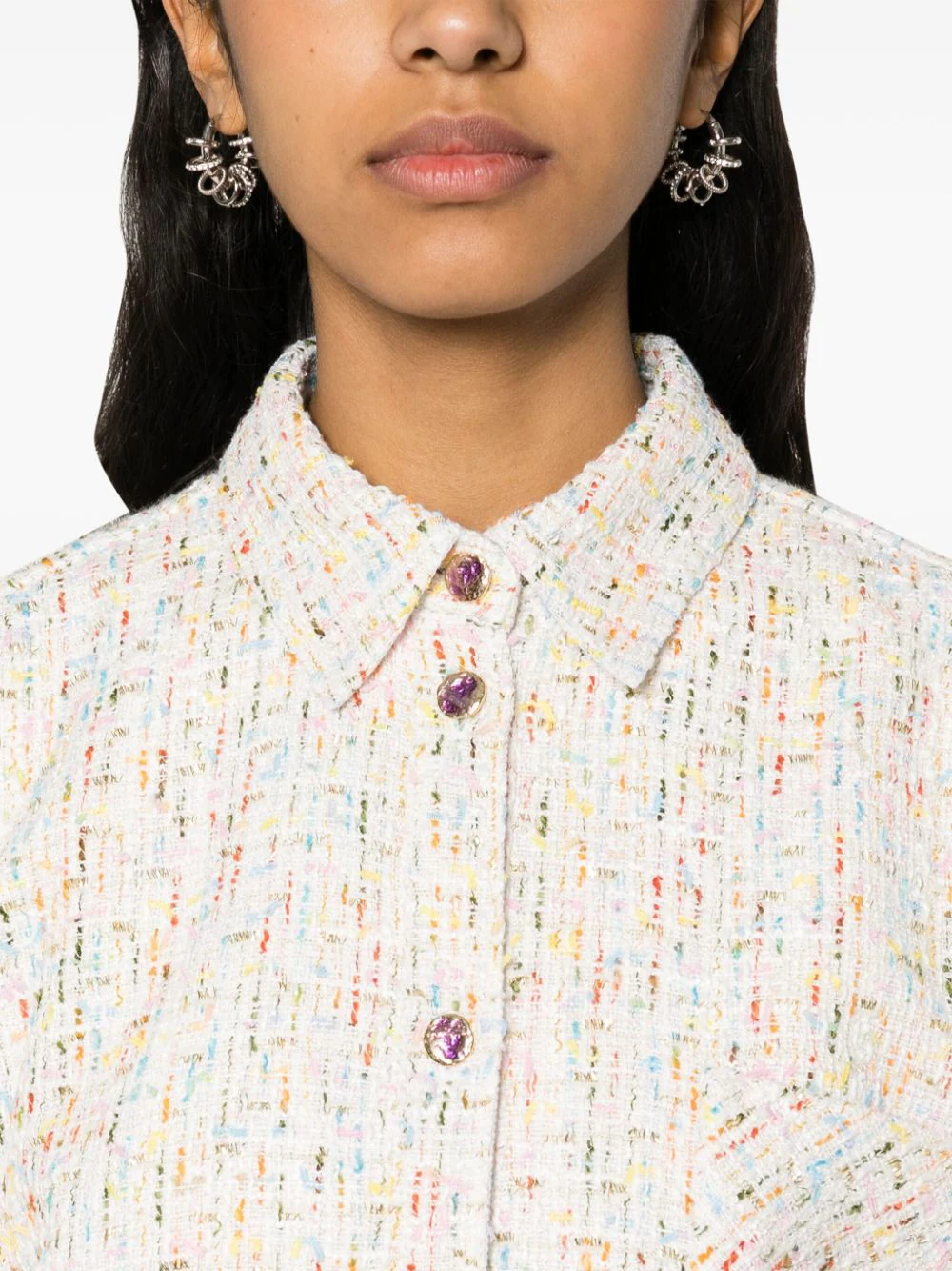 Multicolour Tweed Shirt