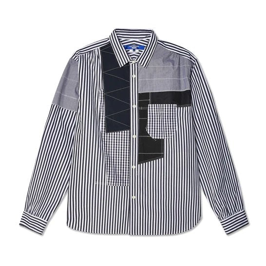 Cotton Stripe X Mix Shirt