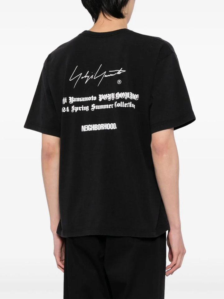 Yohji Yamamoto x NEIGHBORHOOD 코튼 저지 PT 반팔 티셔츠