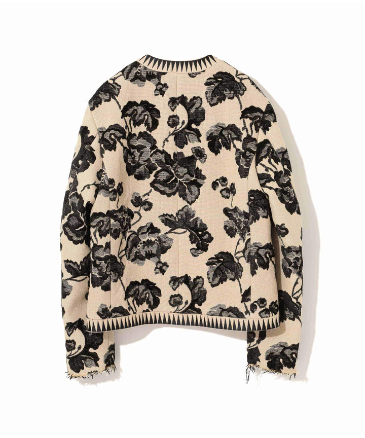 Black Floral Print Blouson