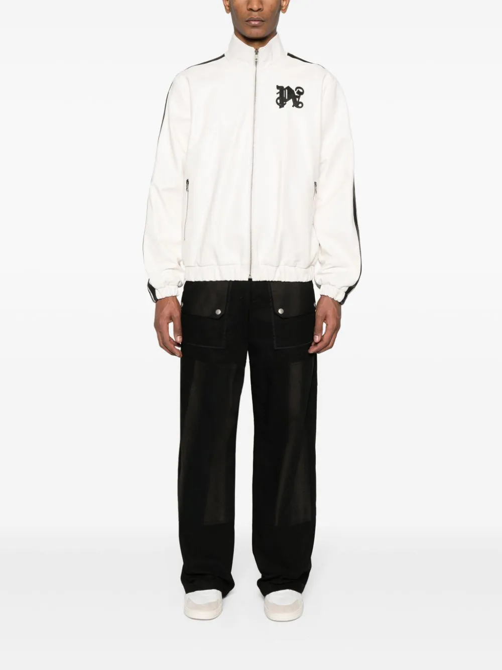 모노그램 가죽 재킷