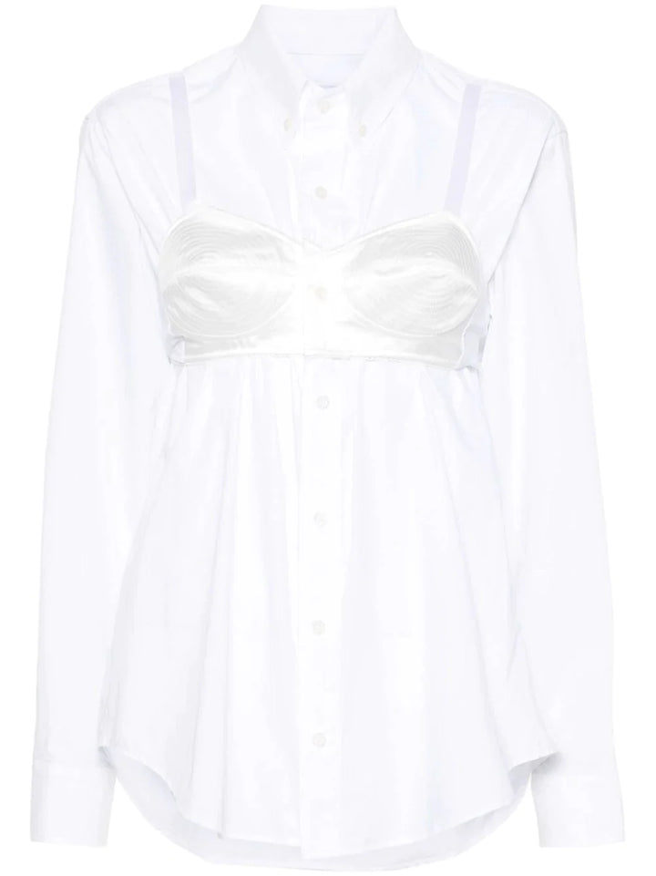 Women'S Bra Buttondown Shirt