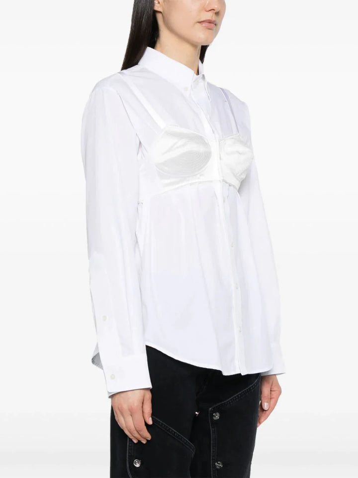 Women'S Bra Buttondown Shirt